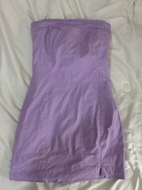 Strapless Lilac Bodycon Dress